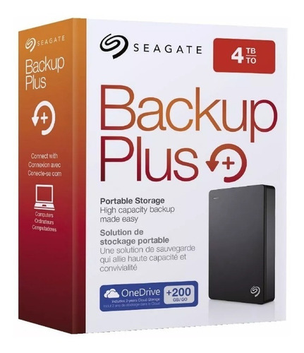 Disco Duro Externo 4 Teras Seagate Backup Plus Usb 3.0 2.5  