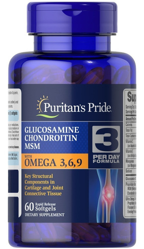 Puritan's Pride | Glucosamine Chondroitin & Msm, Omega 3,6,9