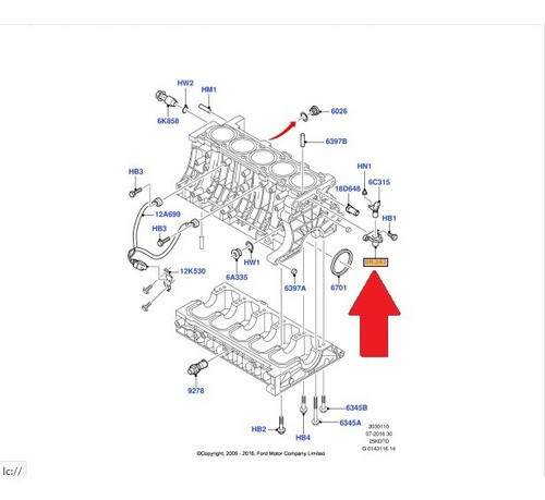 Base Sensor Cigueñal Ford Focus St Rs 2.5l L5 07-11 Original