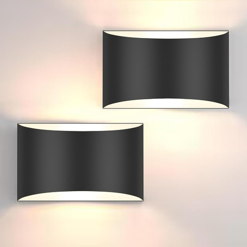 Apliques De Pared Led Modernos Blanco Cálido 10w