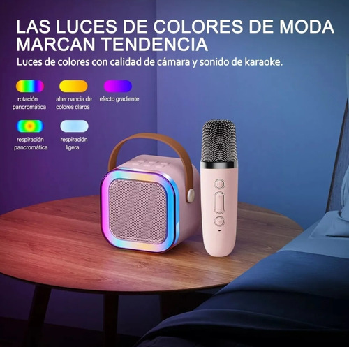 Máquina De Karaoke Altavoz Bluetooth Para Niños 2 Micrófonos