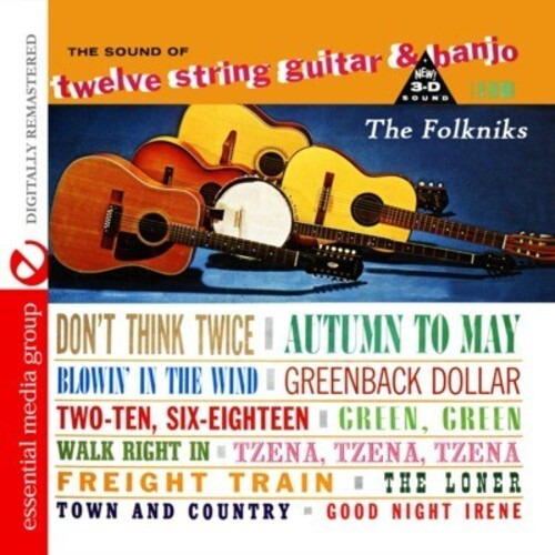 Cd Folkniks Sound Of Twelve String Guitarra Y Banjo
