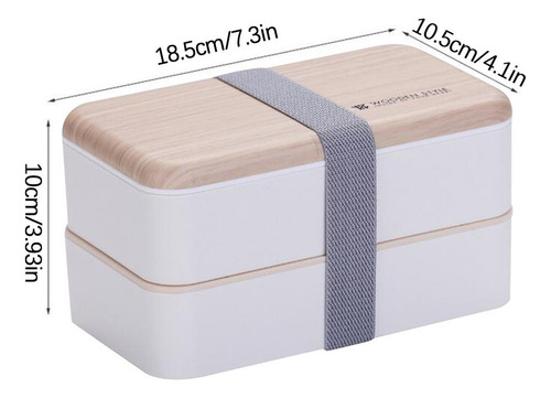 Caja De Almuerzo Para Microondas, De Madera Japonesa,