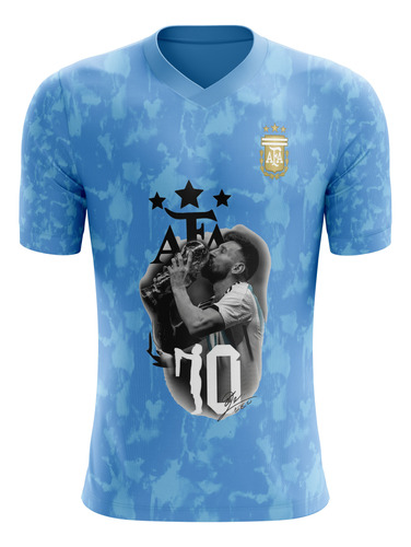 Camiseta Sublimada - Argentina Messi Sub-2 Personalizada