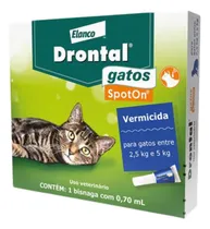 Comprar Drontal Gatos Spoton 0,7 Ml Para Gatos De 2,5 A 5 Kg