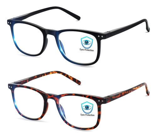 Gafas De Bloqueo De Luz Azul, Paquete De 2 Gafas De Lectura