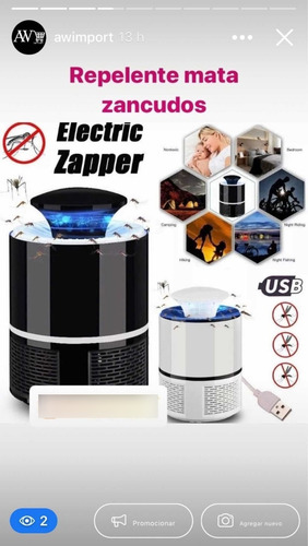 Mata Zancudos Eléctrico/usb Para Tu Hogar O Cualquier Lugar.