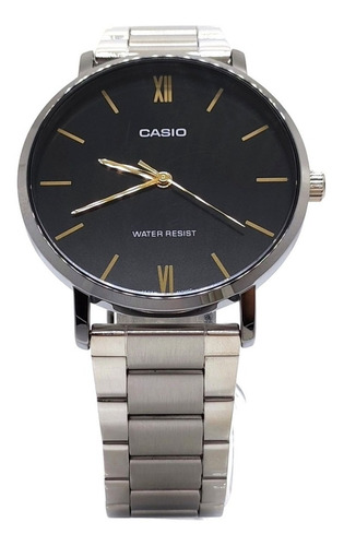 Imagen 5 de 9 de Reloj Plateado Casio Mtp-vt01d-1bu