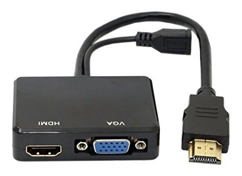 Adaptador Hdmi A Vga Con Audio Para Hdtv Y Monitor