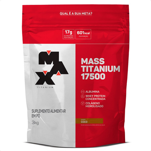  Massa Max Titanium 17500 3kg - Sabores 