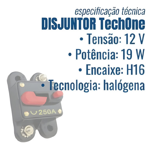 Disjuntor Automotivo 140a Fusivel Protecao Som Chave Geral
