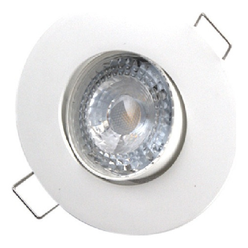 Pack X10 Spot Led 6w Sica Redondo 220v 36º Luz Calida / Fria