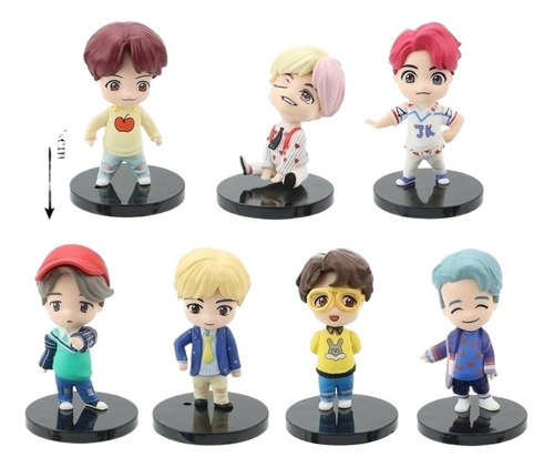 Bts Mini Idol Doll Set - Todos Los 7 Miembros S