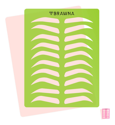 Brawna [version Mejorada] Plantilla De Practica De Cejas Con