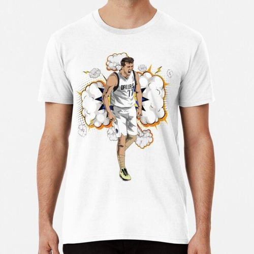 Remera Luka Doncic - Estilo De Dibujos Animados Algodon Prem