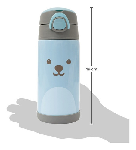 Imagem 4 de 9 de Kit Garrafa Infantil Água +pote Térmico Papinha Passeio Buba