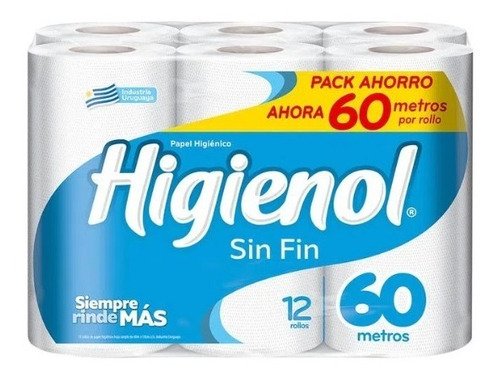 Higienol Sin Fin 12 Rollos X 60m