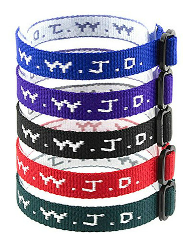 Pulseras Wwjd - Pack De 50 Tejidas - Religiosas Cristianas