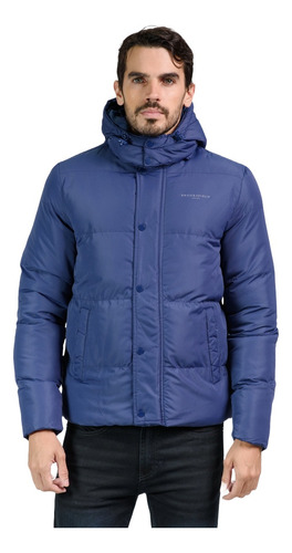 Campera Puffer Ultraliviana Hombre Brooksfield Premium 7048b