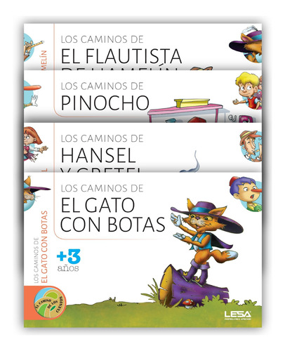 Libros Infantiles Clasicos El Camino De Los Cuentos X4 Lesa