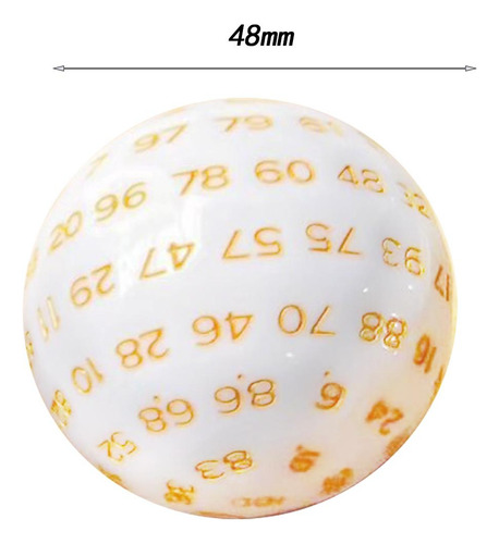 Dados De 100 Lados, Acrílico, Único D100, Dados De Jogo Para