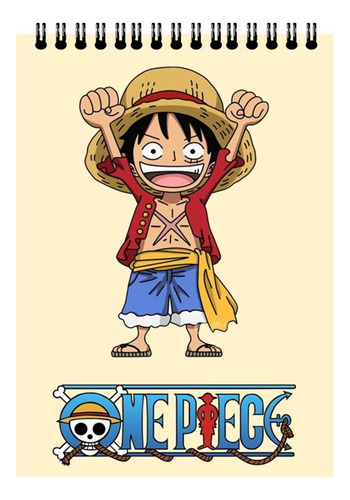 Croquera-cuaderno De Dibujo One Piece + Regalito