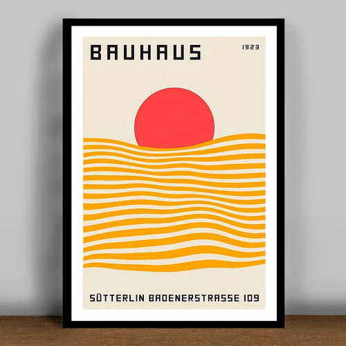 Cuadros Decorativos Aesthetic -escuela De La Bauhaus 30x42cm