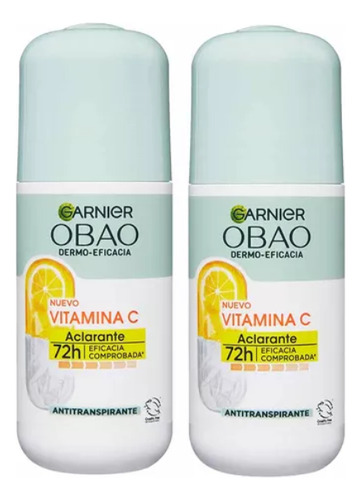 Pack X2 Desodoranteobao Dermoeficacia Con Vitamina C Garnier Vitamina C