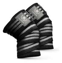 Comprar Mava Sports Rodilleras Crossfit Levantamiento Pesas Elástica Color Negro