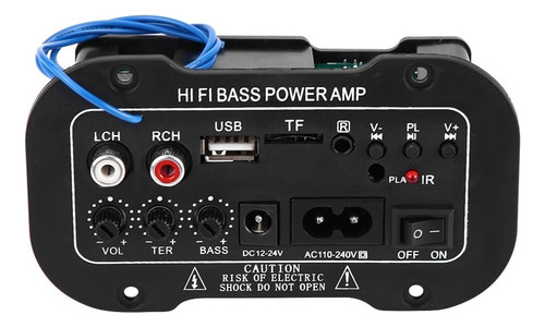 Amplificador Digital Para Auto Estéreo Bluetooth De 5 In