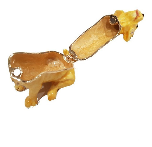Imagen 2 de 4 de Alajero Faberge Cachorro Labrador 7,7x4,3x6,8 Cm
