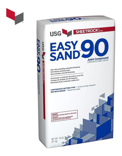 Masilla Rápida Y Lijado Fácil - Sheetrock® Easy Sand® 90 Min