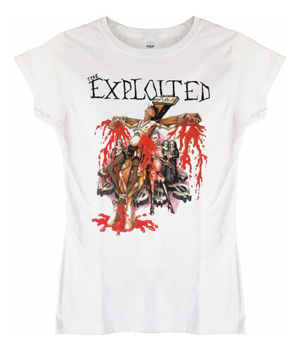 Polera Mujer The Exploited Jesus Is Dead B Punk Abominatron