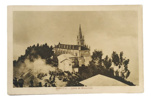 Foto Original Antigua, Fotografía Bogotá Iglesia Monserrate