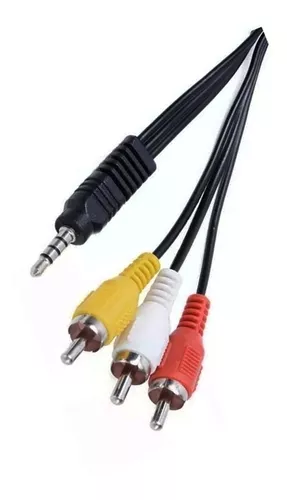 Cable De Audio Plug 3.5mm A 2 RCA 1,5 Metros