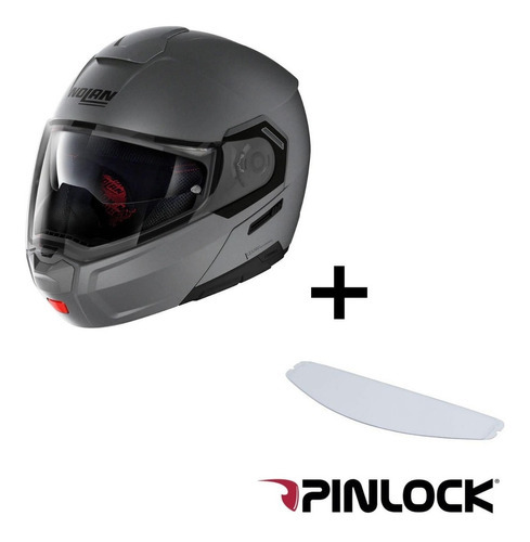 Capacete Nolan Articulado N90-3 Classic Cinza Robocop Cor Cinza-claro Tamanho do capacete 59/60 (L)