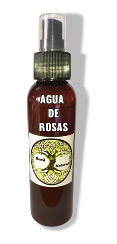 Imagen 2 de 8 de Agua De Rosas Perfume Mágico Grande 120 Cc Bumi Piedras