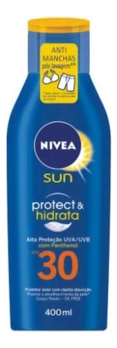 Protetor Solar Nivea Sun Protect & Hidrata Fps30 Nivea 400ml