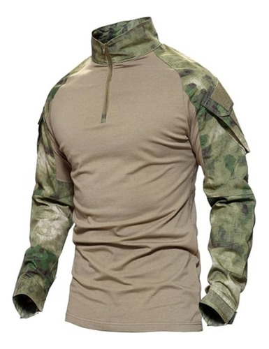 Polera Táctica Combat Shirt Estilo Militar Airsoft Ripstop