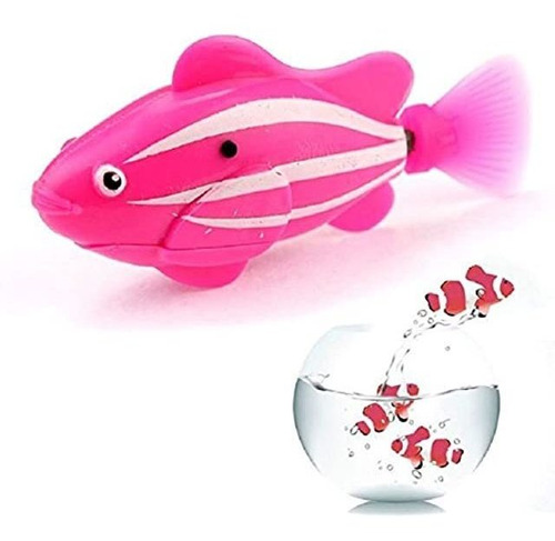 Robo Fish: Pez Payaso Electrónico Rosa De 3.0 in