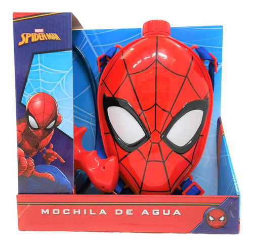 Mochila De Agua En Caja Mascara De Spiderman Jeg 8542