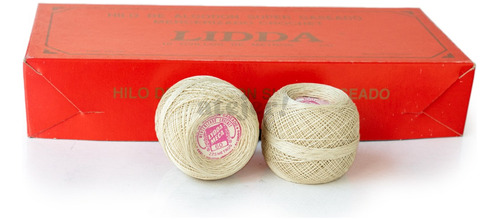 Imagen 7 de 8 de Hilo Algodon Crochet Lidda - Tit 60 X 10 Ovillos 225 Metros
