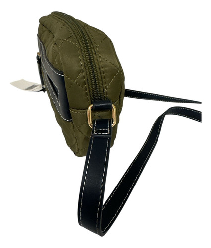 Bolsa Tommy Hilfiger Transversal Verde Militar 100% Original Verde-musgo Lisa Níquel Azul-escuro