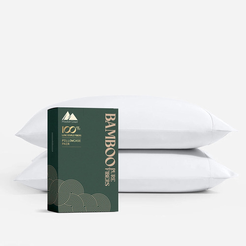 Mayfair Linen Fundas De Almohada De Viscosa De Bambu, 2 Fund