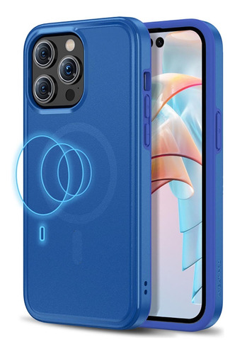 . Funda Mybat Fuse Con Magsafe Para iPhone 15 Pro Max - Azul