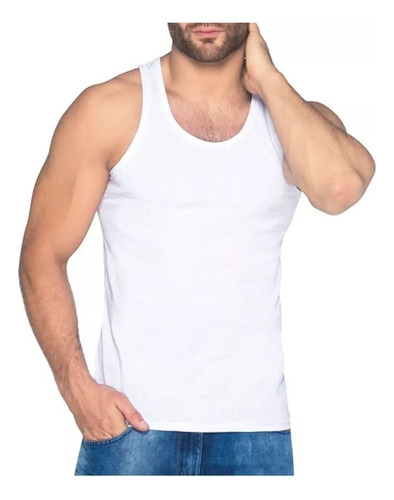 Camisilla Interior Blanca Camiseta Hombre