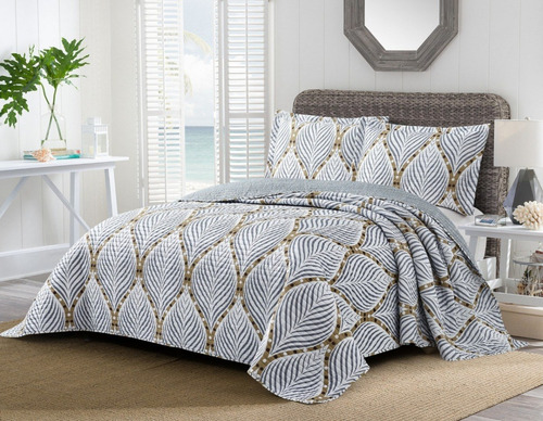 Imagen 5 de 6 de Cubrecama Quilt Cover Reversible +fundas Twin Oakville D3