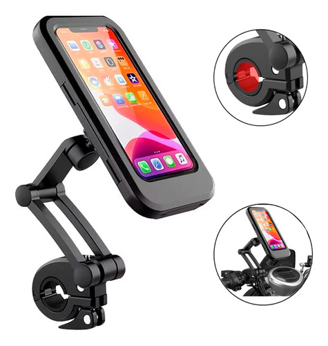 Soporte Porta Celular Moto Bicicleta Tactil Impermeable 360°