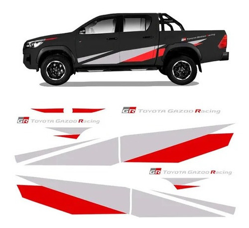 Kit Calcos , Sticker,  Hilux Gr Toyota Gazoo Racing 2020