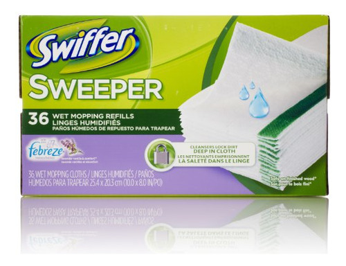 Recambios Paño Húmedo Swiffer Sweeper, 36 Uds.